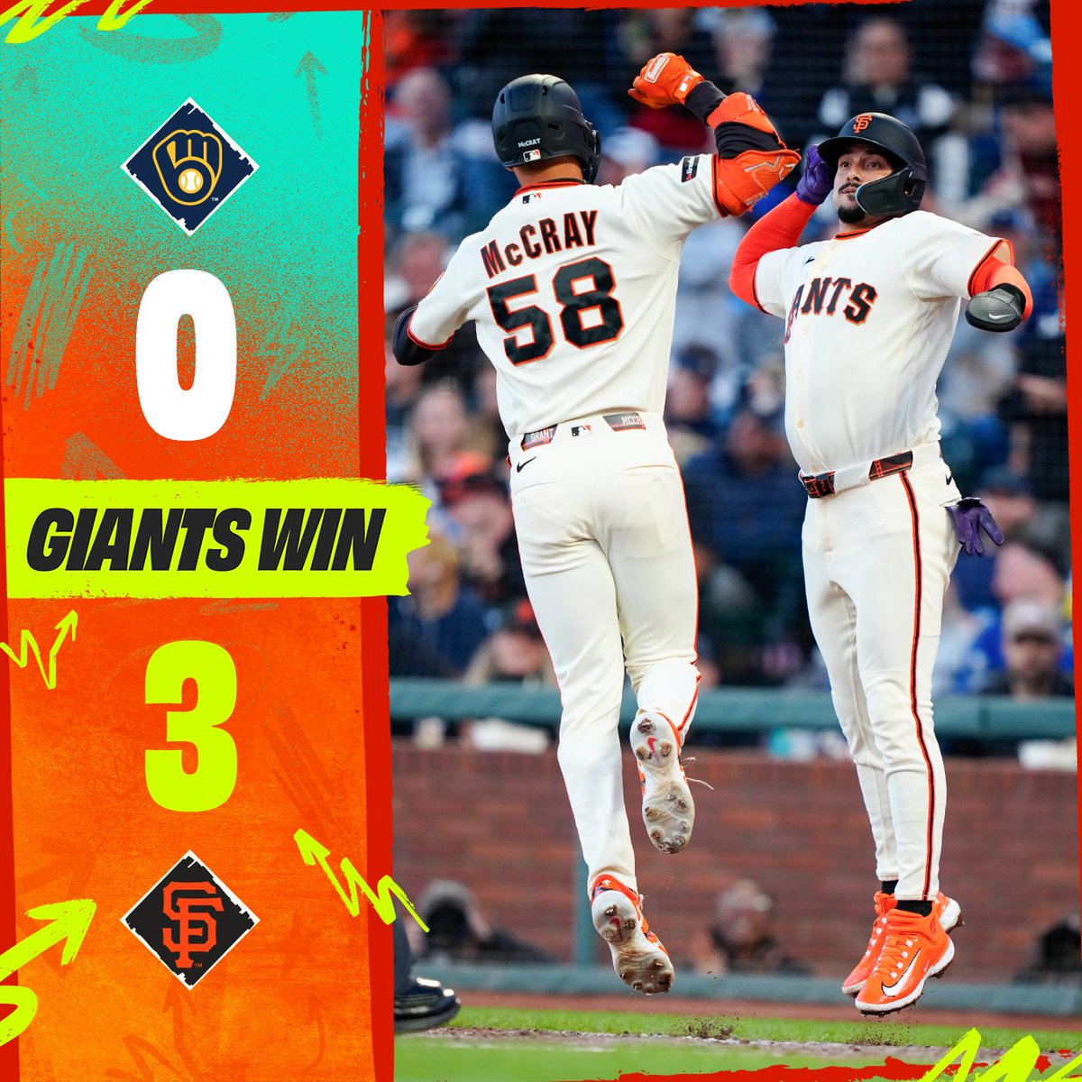 SFGiants's tweet photo. The #SFGiants take game 1 💪 https://t.co/UQM8eCPlBk