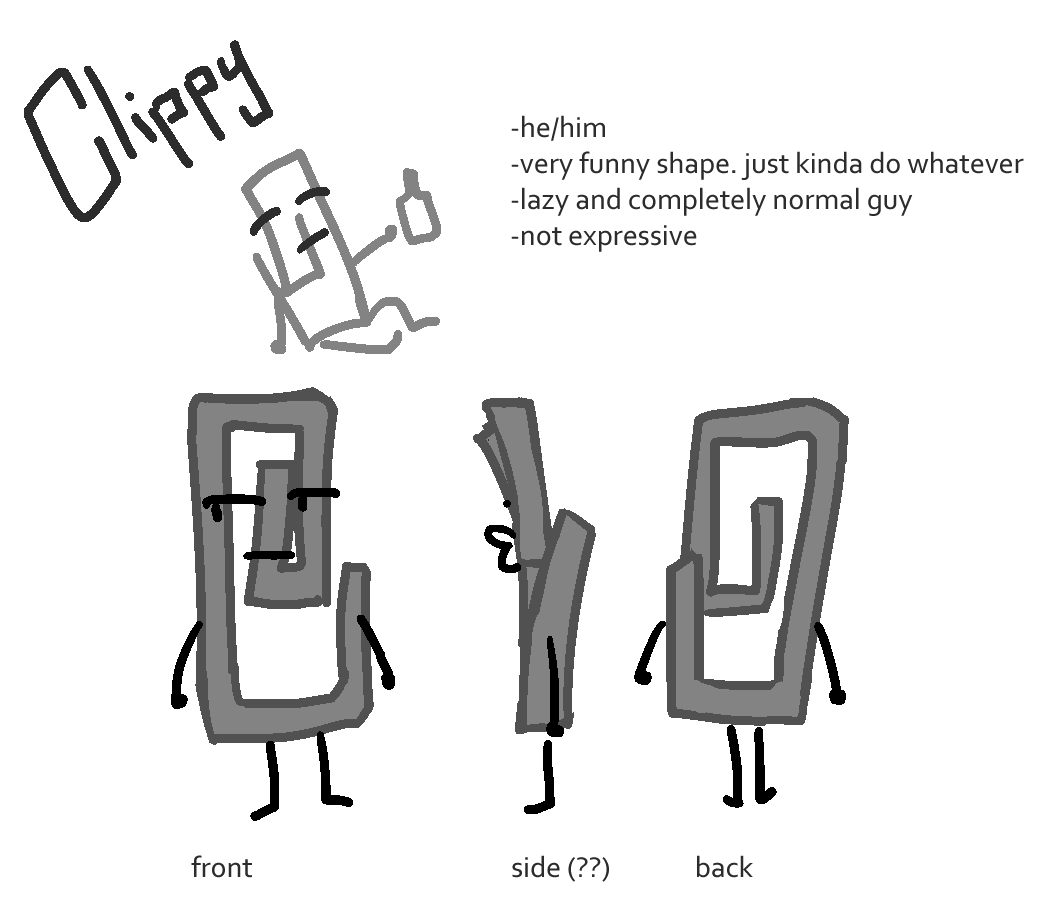 unnamedgraves's tweet photo. my main objects all have refs now lalala
folder and clippy are from last year and it bothers me that they're old but I will not fall into the cycle of remaking refs every year again lol https://t.co/WBysHcMhAU