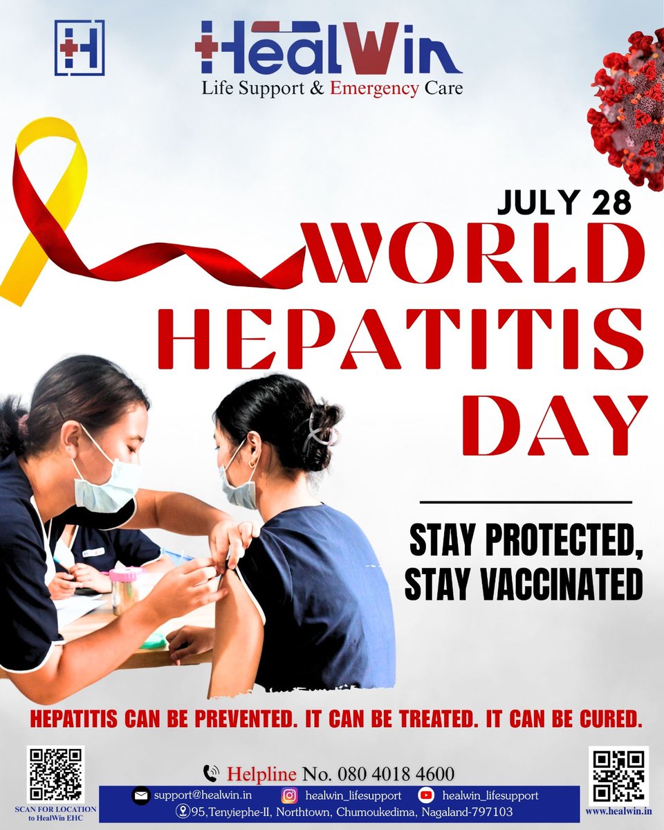 HealWin_'s tweet photo. World Hepatitis Day
#HealWin #WorldHepatitisDay #ProtectYourLiver #GetVaccinated https://t.co/g2gVe8nQ6u