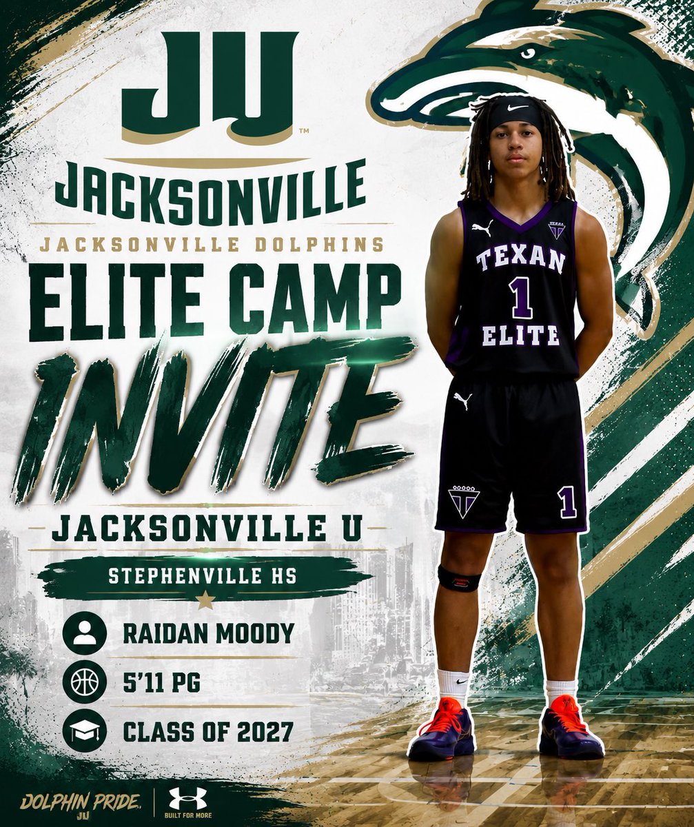 raidanmoody1's tweet photo. Thank you @JAX_MBB for reaching out and inviting me to your Elite Camp! Go Dolphins! @JAX_MBB https://t.co/sMqmj7sqdj