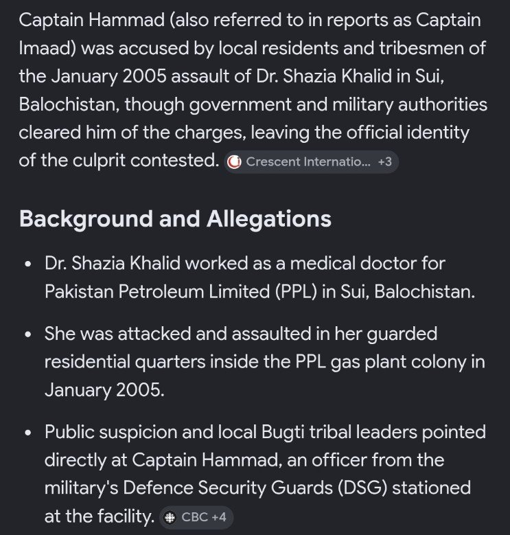 XVR_7905's tweet photo. @Zarmala_Afridi Propaganda vs Reality (Dr.Shazia Khalid Case) https://t.co/tUiViI4yEU