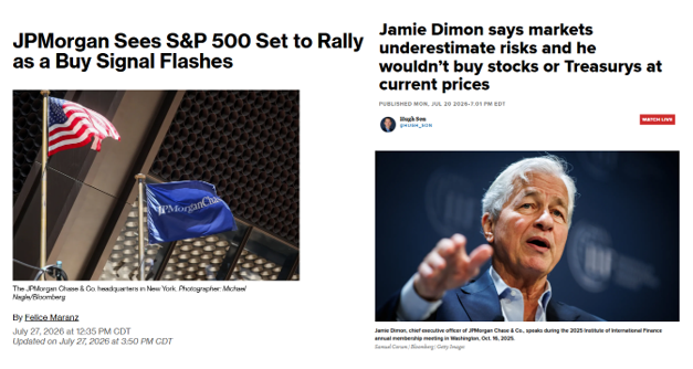 Barchart's tweet photo. Jamie Dimon last week: "Do not buy stocks"
J.P. Morgan today: "Stocks set to rally"
😂 🤣 😂 🤣 https://t.co/OEk3IaWylH