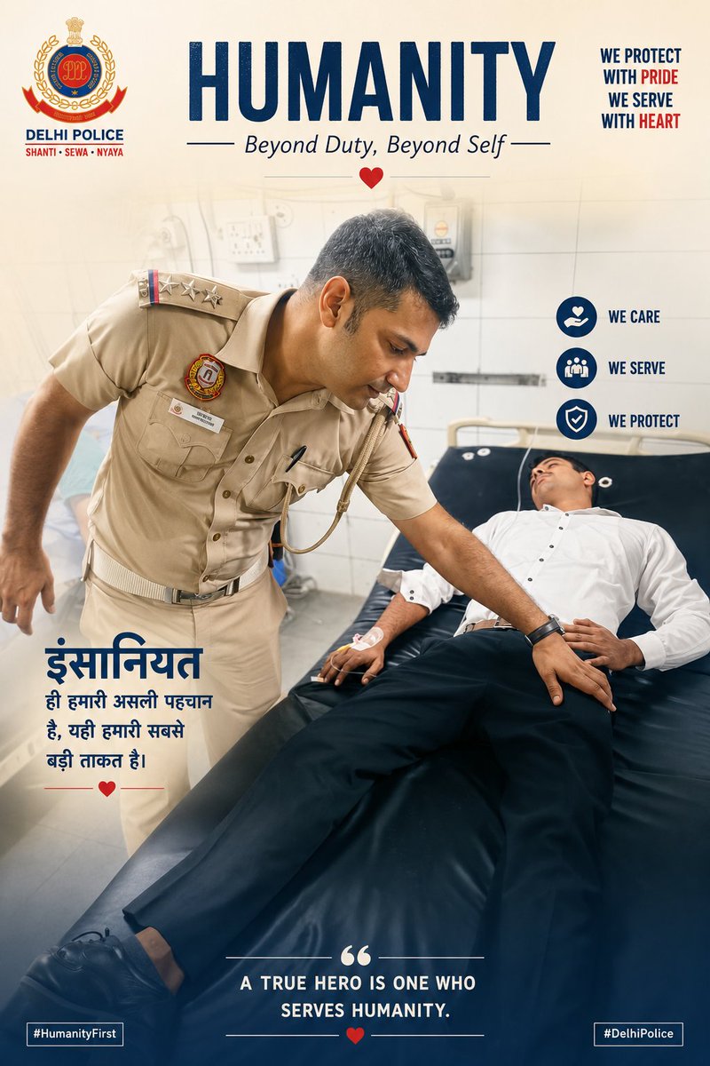 PrashantInsp's tweet photo. सेवा पुलिस का धर्म है कल ITO चौराहे पर एक वकील साहब अचानक बेहोश हो गए तो TI गोपाल बैसला ने स्वयं सीपीआर देकर उनकी सांसे व���पस लौटाई और तुरंत अस्पताल में एडमिट कराया और अब वकील साहब खतरे से बाहर मानवता के मिसाल हमारा गोपाल 👍 इसे तो लाइक कमेंट शेयर कर दो 👍 https://t.co/vH3X1JtYis