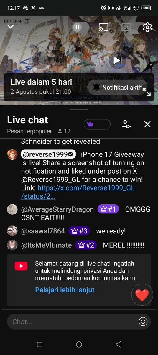 Ritchy206's tweet photo. @Reverse1999_GL Can't waitttt https://t.co/Db6WpDSvWU
