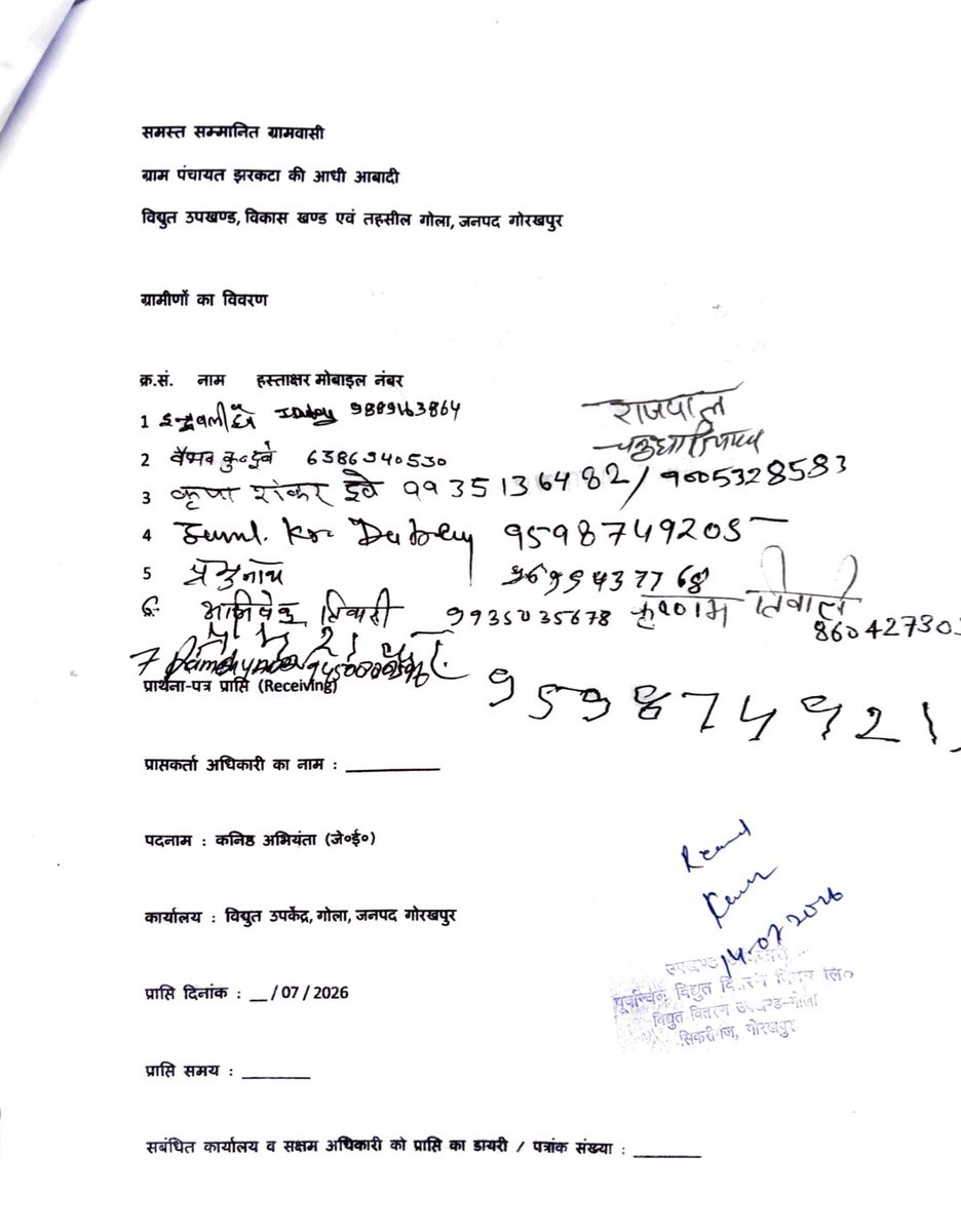 UPNewsLive241's tweet photo. @CMOfficeUP @UPGovt @EMofficeUP @aksharmaBharat @UPPCLLKO @PuVVNLHQ @ChairmanUppcl @ChiefSecyUP

न्याय पंचायत गोपालपुर, बिजली उपखण्ड गोला, गोरखपुर के ग्राम पंचायत झरकटा में 200+ घरों के बीच लगा 63 KVA ट्रांसफार्मर लंबे समय से ओवरलोड/जर्जर स्थिति में, बिजली कटौती से ग्रामीण परेशान https://t.co/meVs5v4FQF