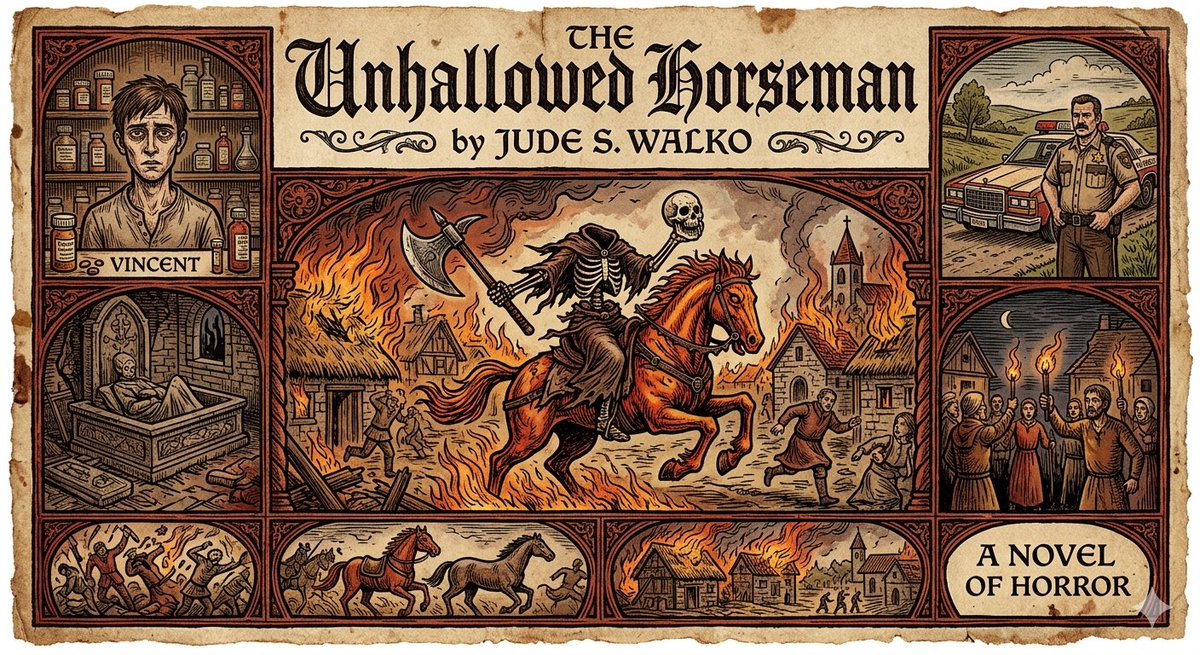 The_Incantation's tweet photo. The Unhallowed Horseman was foreseen in the ancient text!

#SleepyHollow #HeadlessHorseman #Halloween #Horror #TBR

Get your copy now!  🎃🪓🐎

https://t.co/0KTDjqT001 https://t.co/aoFQblVsUD