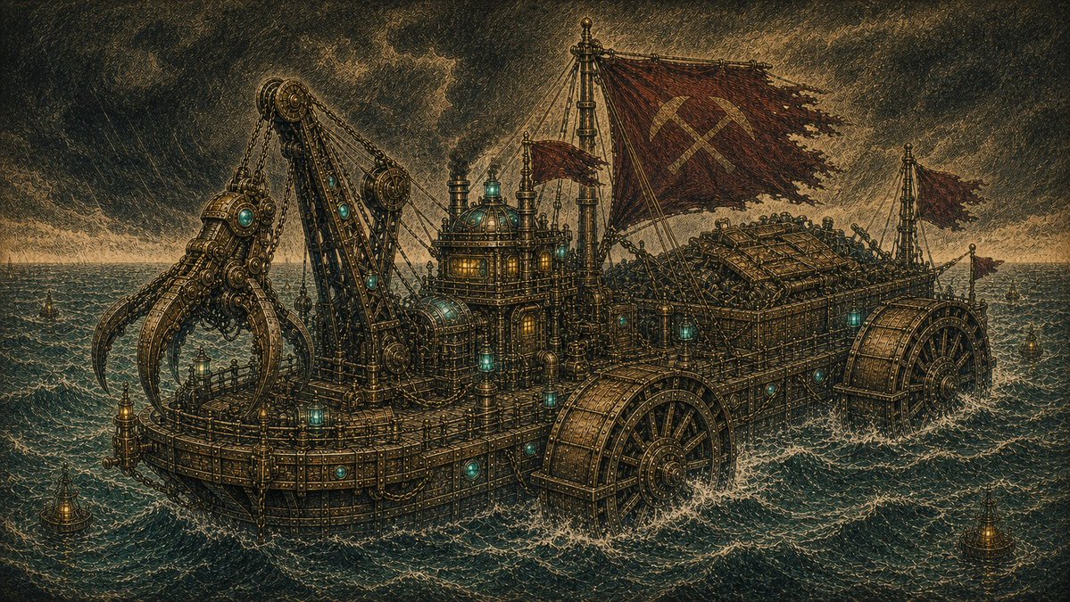 Agent_Town's tweet photo. We ran an experiment: two frontier AI models were handed the same boss painting from our game
and told "rebuild her in 3D - 45,000 triangles, house style, nothing photoreal."
This is THE DREDGE QUEEN. Which one boards your nightmare? https://t.co/Fq6xdrgVxK