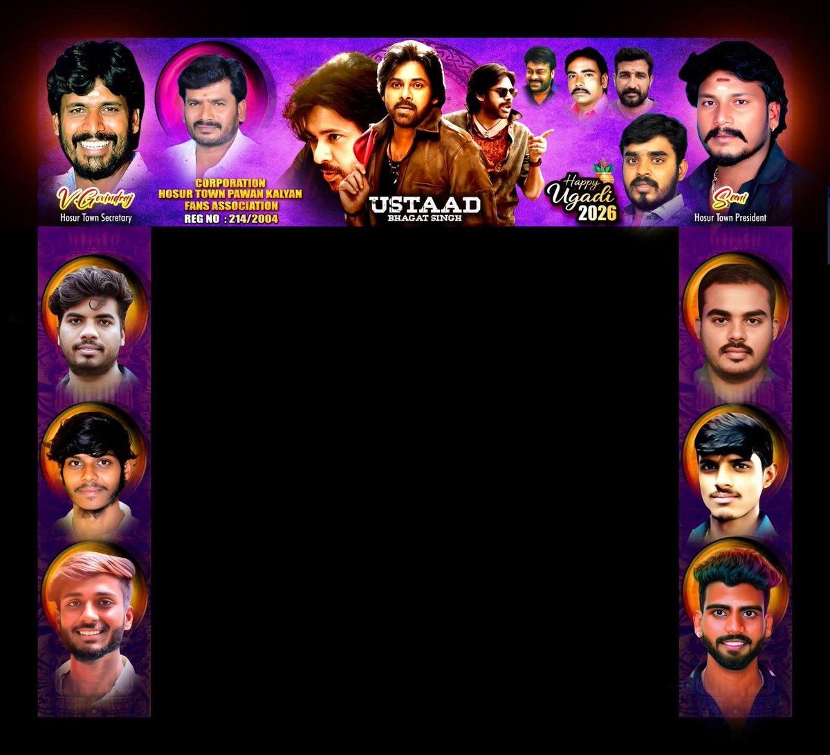 Sai_VK_18's tweet photo. Hosur, Tamilnadu #UBS banners ❤️‍🔥

#UstaadBhagatSingh https://t.co/nvXJEHtYzv