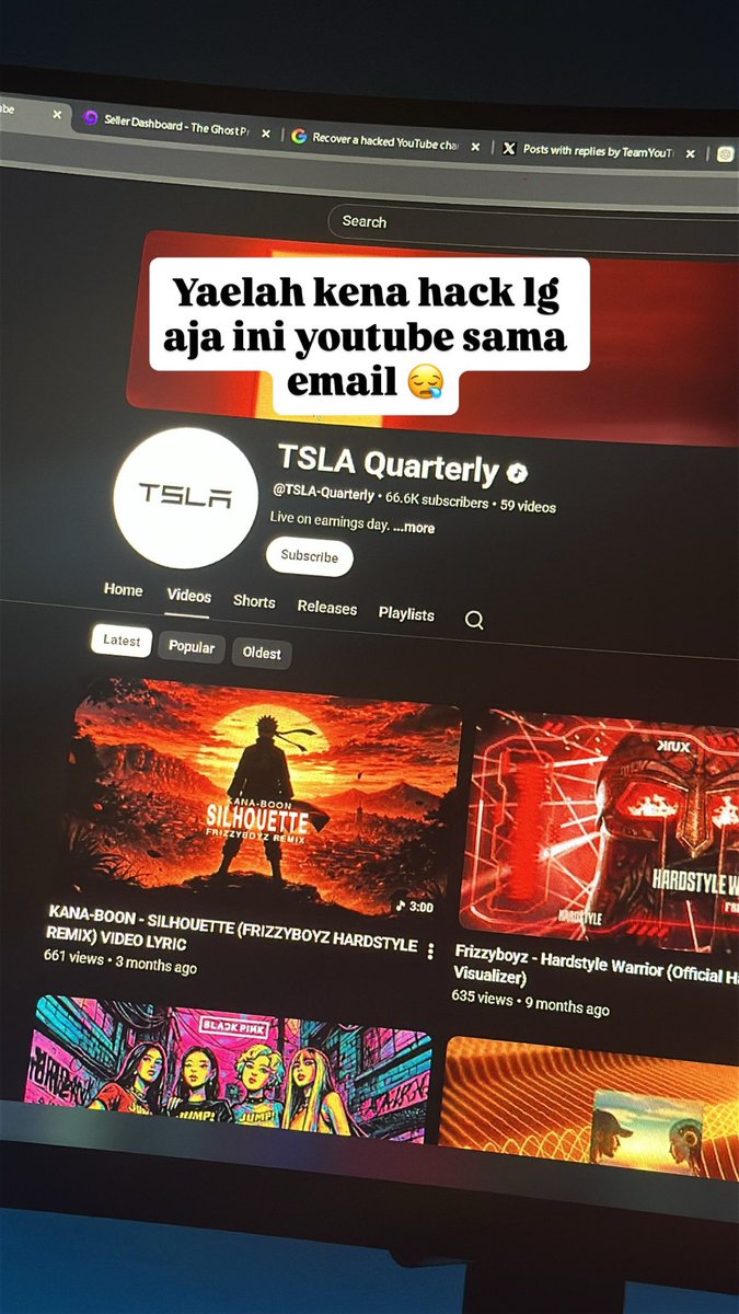 FrizzyBoyz's tweet photo. @TeamYouTube My Google Account was hacked and the recovery phone numbers were changed. I’ve lost access to my Youtube chnnael and Youtube Studio. I’m the original owner and need help recoverying my channel. Can you please me assist? https://t.co/TkxwWFLKeZ