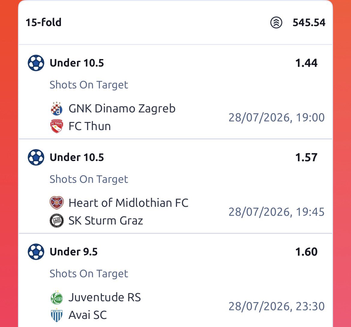 HolaSteve4's tweet photo. 28th - 31st ⚽️ 

545 odds      4LRLSCXG
234 odds      K8DD9QWG

161 odds 
121 odds https://t.co/yDGMtn9x70