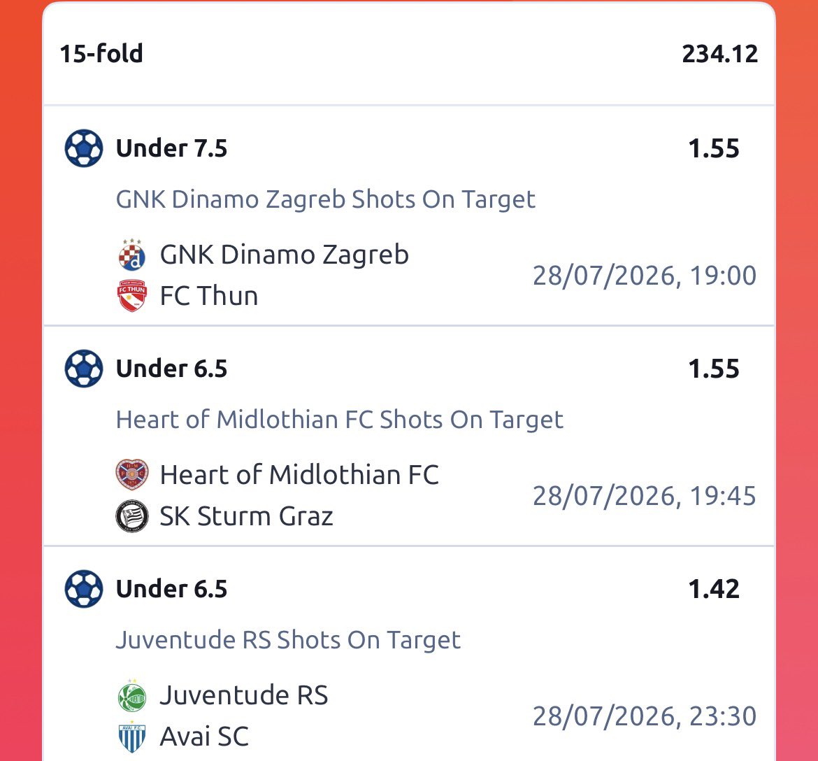 HolaSteve4's tweet photo. 28th - 31st ⚽️ 

545 odds      4LRLSCXG
234 odds      K8DD9QWG

161 odds 
121 odds https://t.co/yDGMtn9x70