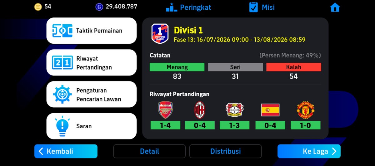 sadlyCFC's tweet photo. @txtdrefootball kasih selamat dong paman, ini baru menginjakkan kaki di rating 2.011
yah walaupun WR nya jelek parah.
dan jelas pake supersub el tiburón fertol😂 https://t.co/Z94Wi29NRv