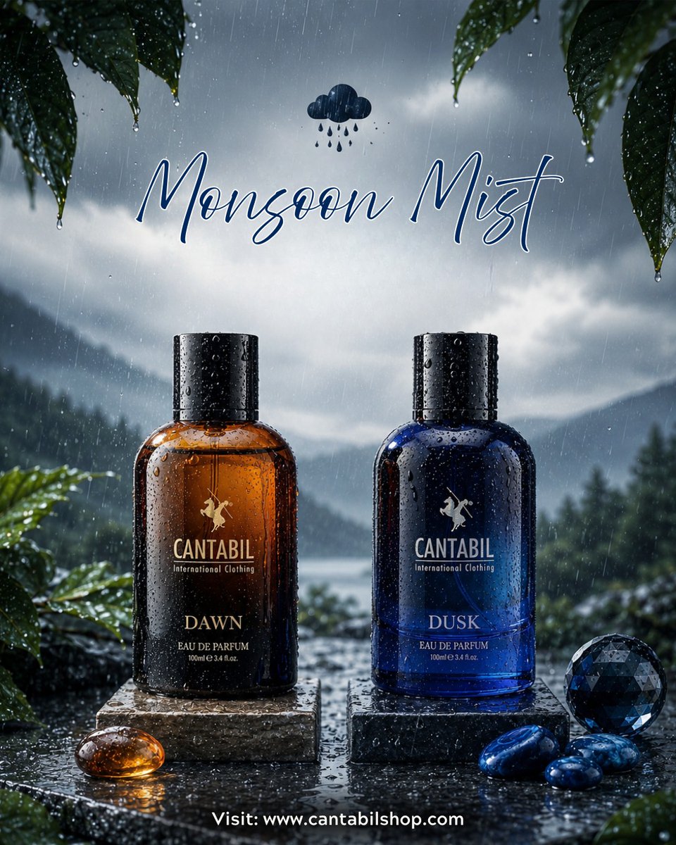 CANTABILINDIA's tweet photo. Refresh your monsoon with a fragrance that lingers. 

Discover Cantabil's premium perfume collection and stay fresh through every rainy-day moment.

#Cantabil #CantabilPerfume #MonsoonFragrance #StayFresh #RainReady #Perfume #Rains #NCR #Mumbai #Moonsoon https://t.co/E8UgTZnc1U