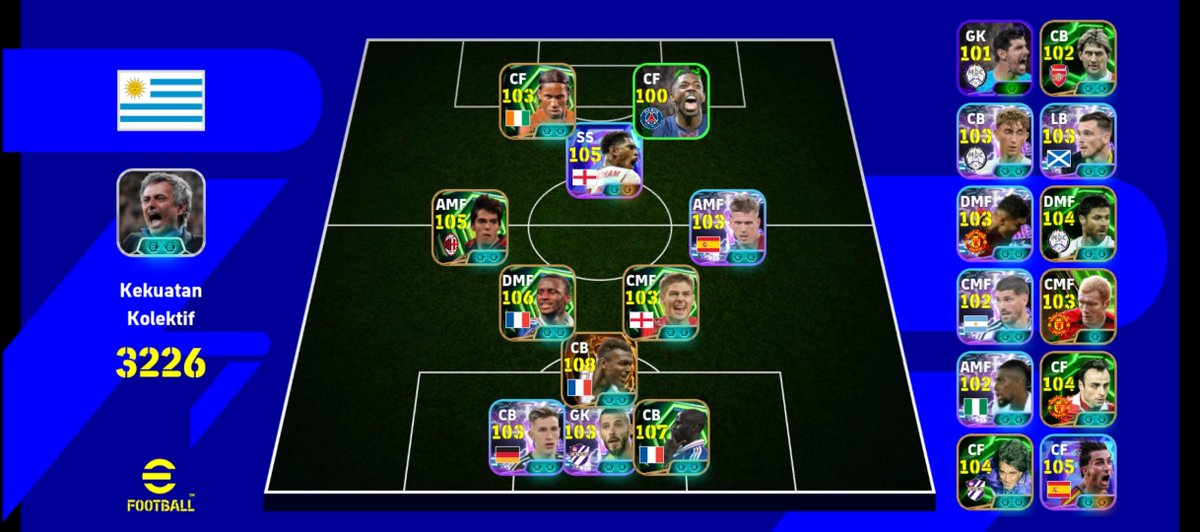 sadlyCFC's tweet photo. @txtdrefootball kasih selamat dong paman, ini baru menginjakkan kaki di rating 2.011
yah walaupun WR nya jelek parah.
dan jelas pake supersub el tiburón fertol😂 https://t.co/Z94Wi29NRv