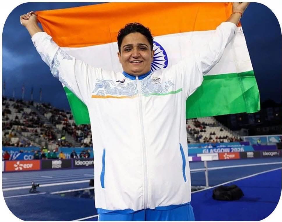 raosahebdanve's tweet photo. शर्मिला धनकर यांनी २०२६ च्या राष्ट्रकुल खेळांमध्ये महिला गोळाफेक F57 (पॅरा ॲथलेटिक्स) स्पर्धेत सुवर्णपदक पटकावून देशाच्या क्रीडा इतिहासात सुवर्णाक्षरांनी नोंद होईल अशी कामगि��ी केली आहे. राष्ट्रकुल खेळांमधील पॅरा ॲथलेटिक्समध्ये भारताला पहिले सुवर्णपदक मिळवून देण्याचा मान त्यांनी मिळवला आहे. 

त्यांच्या या ऐतिहासिक यशाबद्दल त्यांचे मनःपूर्वक अभिनंदन! त्यांच्या जिद्दीला, अथक परिश्रमांना आणि समर्पणाला सलाम. आगामी स्पर्धांसाठी त्यांना हार्दिक शुभेच्छा!

#CWG2026 #paraatheletics #cheers4bharat #congratulations