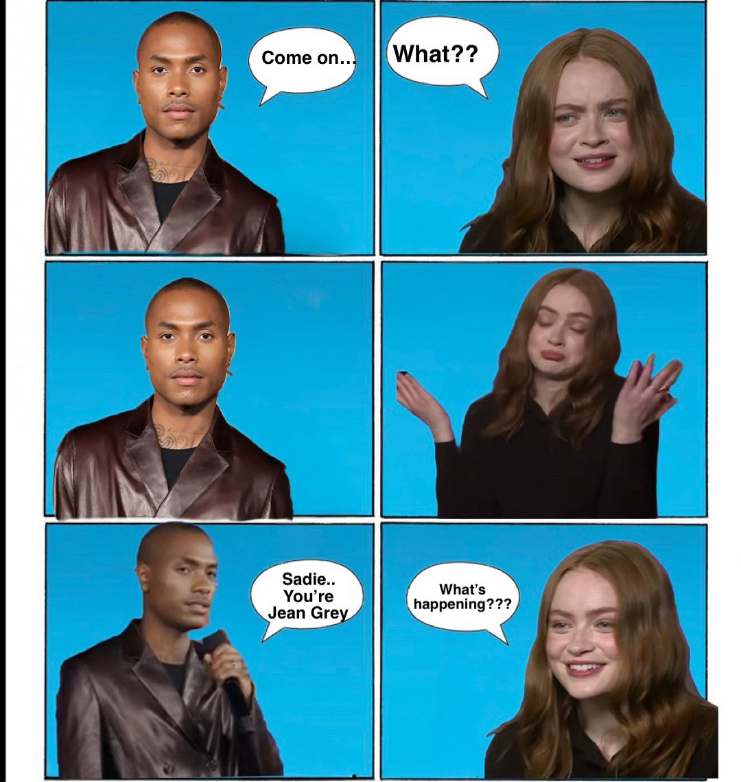 StevenTnyc's tweet photo. The concept of Steve Lacy a queer man outing Jean Grey is sort of a poetic introduction to her mcu debut …. #spiderman #xmen #SpidermanBrandNewDay https://t.co/hnGSyOJlvB