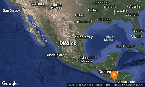 SSNMexico's tweet photo. Preliminar: SISMO Magnitud 4.6 Loc  432 km al SURESTE de CD HIDALGO, CHIS 27/07/26 22:16:11 Lat 13.02 Lon -88.53 Pf 10 km https://t.co/ZxNLqeQNeH