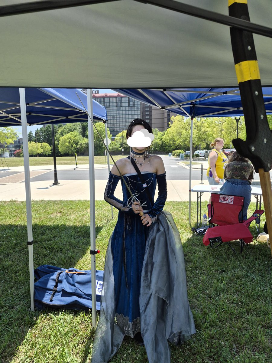Broken_Queer's tweet photo. Wanted to show one of the dresses I've made at school so far. Whenever I think of this one I think of Kaine. Sorry I haven't been around in a good while. Hope you've been well! 
#KaineCG https://t.co/KlYb9sPTcU