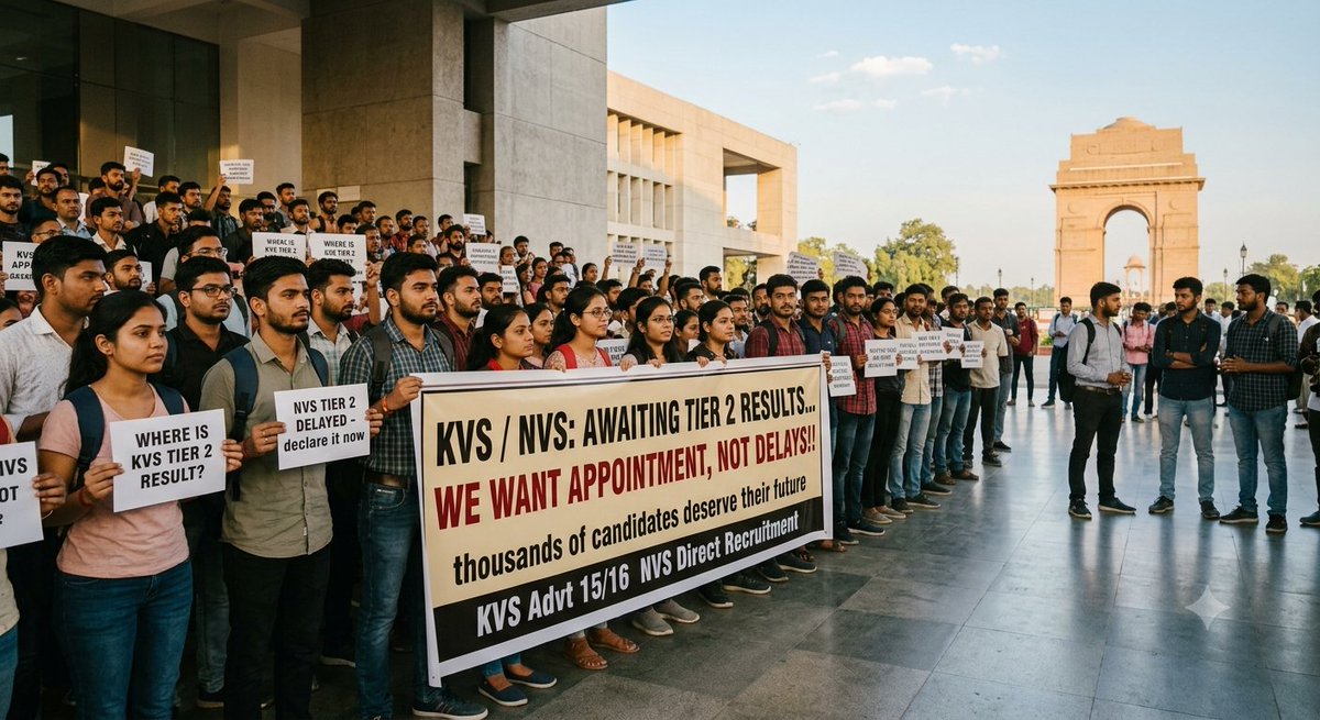 Paras8398's tweet photo. @KVS_HQ &amp; @Jnv_India, Tier-2 ki sabhi prakriya poori hone ke bavajood result abhi tak pending hai.
Vineet nivedan hai ki hazaaron abhyarthiyon ke bhavishya ko dhyan me rakhte hue Tier-2 ka Final Result jald se jald jari karein. 🙏
#KVS_Result #NVS_Result #KVS_Tier2 #NVS_Tier2 https://t.co/UC7sgEW6zV