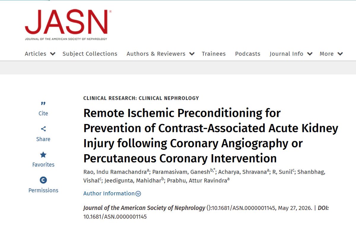Nephrology_KMC's tweet photo. Congratulations to Dr. Indu Ramachandra Rao, on the publication of her systematic review and meta-analysis in the Journal of the American Society of Nephrology (JASN). 
🔗https://t.co/DomBdZaRDw    
@MAHE_Manipal @kmc_manipal @ASNKidney 
#Nephrology #AKI  #KMCManipal #MAHE https://t.co/aGSPpbrV27