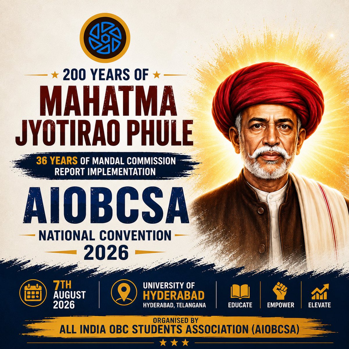 aiobcsa's tweet photo. As an independent student organization, we rely heavily on crowd donations to sustain our activities. We request everyone to contribute towards organizing our National Convention. Your support, no matter how small, will help make this event a success.

#DonateAIOBCSA https://t.co/Pebt1YTzEk