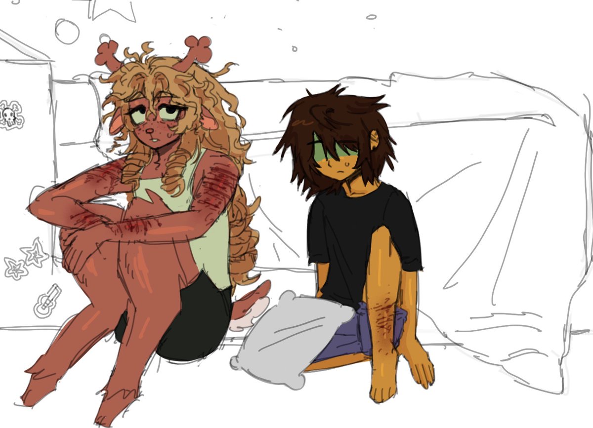 SimbaSwiggles's tweet photo. WIP that I’m probably never gonna touch ever again #kriselle #deltarune https://t.co/2rHyRYxSnP