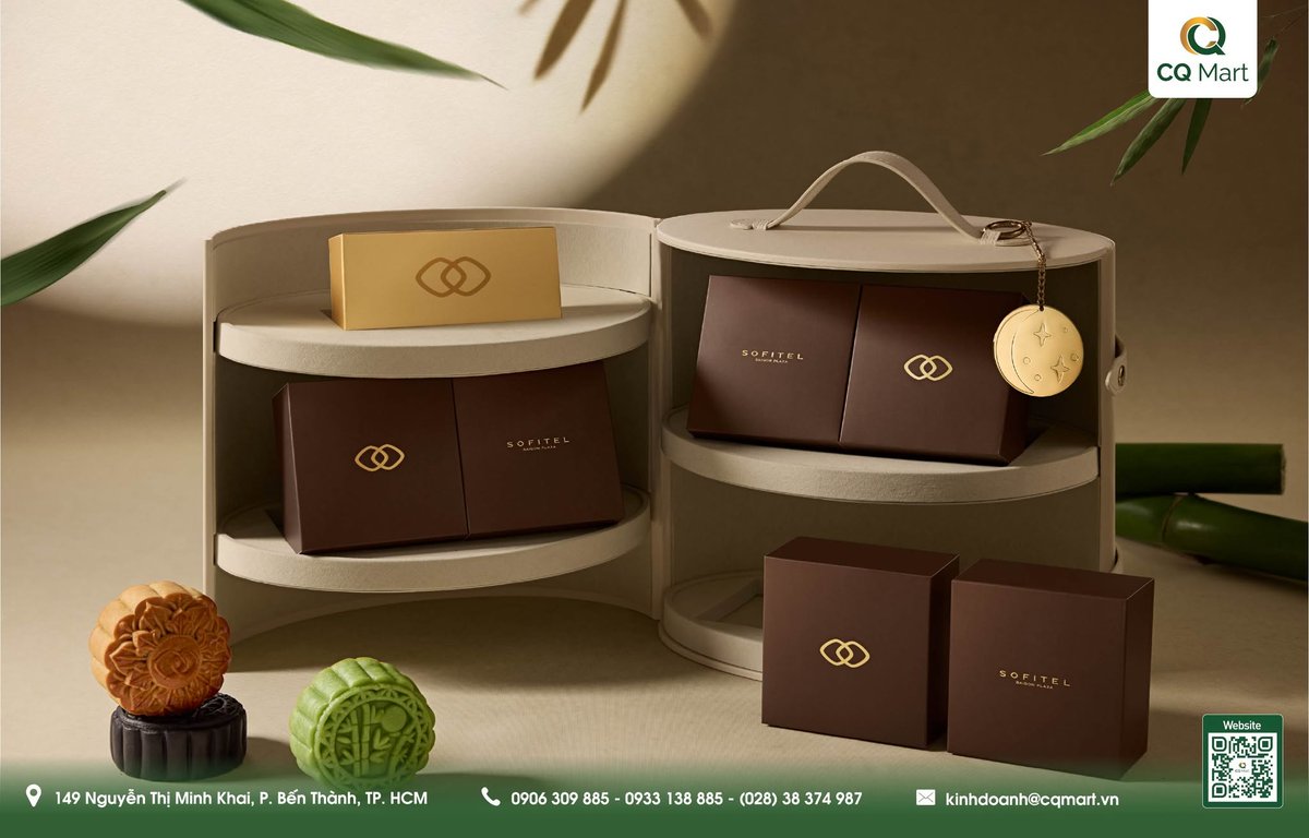 bttcqmart's tweet photo. SOFITEL MOONCAKE 2026 
Bộ sưu tập Bánh Trung Thu Sofitel gây ấn tượng với những thiết kế hộp quà sang trọng
📷 Liên hệ Bánh Trung Thu CQ Mart để được tư vấn
📷Xem chi các mẫu bánh tại: https://t.co/ePDOe1sXIS...
Hotline: 0906309885 - 0933138885 - (028) 38 374 987 https://t.co/qJCtPPjAWY