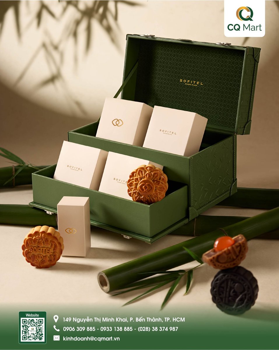 bttcqmart's tweet photo. SOFITEL MOONCAKE 2026 
Bộ sưu tập Bánh Trung Thu Sofitel gây ấn tượng với những thiết kế hộp quà sang trọng
📷 Liên hệ Bánh Trung Thu CQ Mart để được tư vấn
📷Xem chi các mẫu bánh tại: https://t.co/ePDOe1sXIS...
Hotline: 0906309885 - 0933138885 - (028) 38 374 987 https://t.co/qJCtPPjAWY