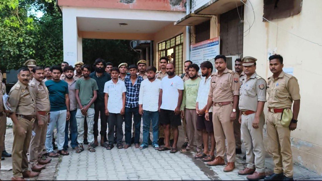 FabulasGuy's tweet photo. Prayagraj Violence: Police Arrest 10 After CCTV & Viral Video Investigation, None Found to Be Students

Shivam Kumar Yadav – Daily worker
Abhishek Sonkar – Fruit & vegetable vendor
Avneesh Yadav – OYO hotel operator
Amar Yadav – Hotel housekeeping worker
Kargil Singh – Daily worker
Ashish Yadav – History-sheeter
Dilshad – Milk vendor
Mohd. Sufiyan Khan – Daily worker
Mohd. Vaish – Daily worker
Sandeep Kumar – Daily worker

Can anyone explain why the cases against them should be withdrawn?