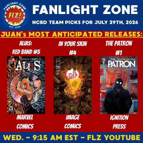 fanlightzone's tweet photo. Set the alarms now! These are the lead reviews dropping at 9am EST on @Fanlightzone website &amp; 9:15 YouTube! Don't miss them! #marvel  #comics @InvaderComics  @IDWPublishing  @MarvelComicsHQ  @MadCaveStudios   @ImageComics  @ignitionpress https://t.co/Xo4EMtHghA