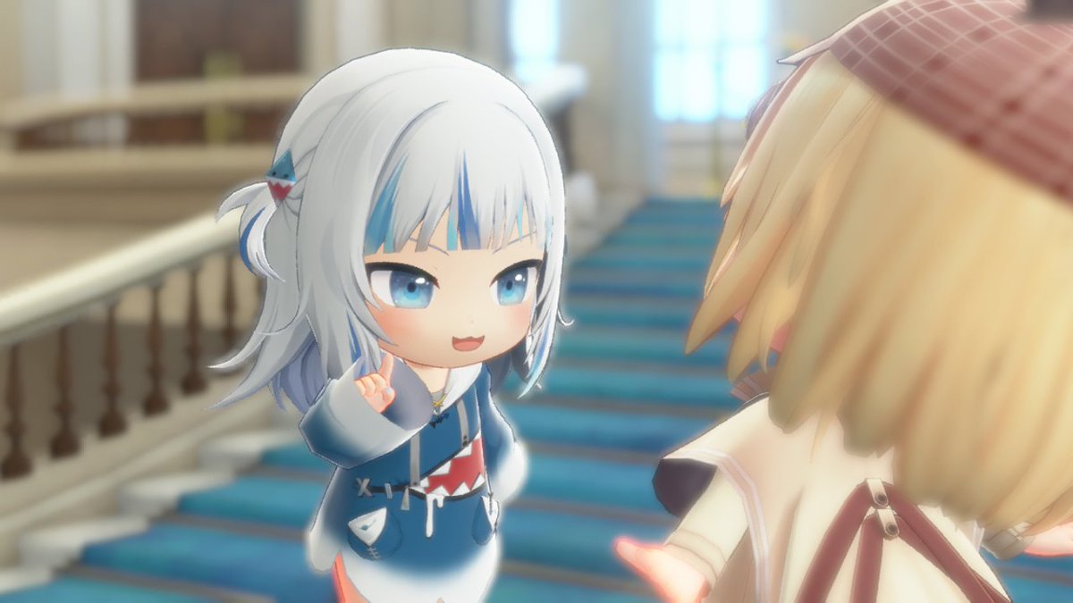LeneAlas's tweet photo. Today's Gura is planning something with Ame https://t.co/MpmjvnlQzl