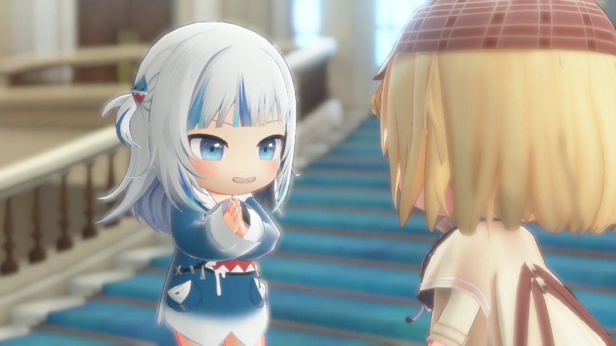LeneAlas's tweet photo. Today's Gura is planning something with Ame https://t.co/MpmjvnlQzl