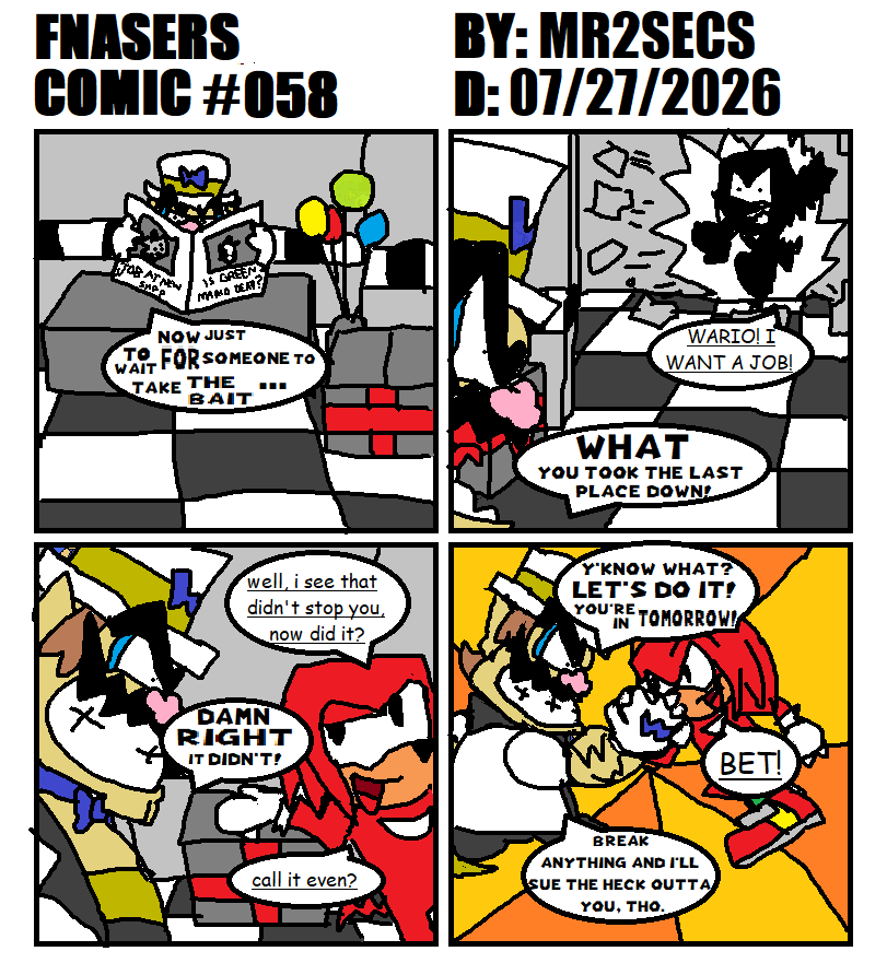 Mr2Secs's tweet photo. FNASERS COMIC #58: #fnas #fnasers #fnaserscomic #fivenightsatsonics https://t.co/ROWd6r7qS4
