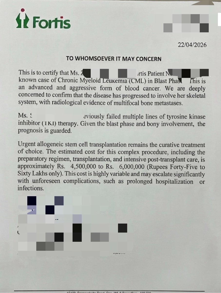 ageorgeverghese's tweet photo. Requesting you all to share, donate, and amplify. We’ve missed vital treatment sessions because we haven’t been able to raise enough funds yet. We are still so far away from our goal. Please support, share, and help us bridge the gap. Every contribution counts. 🤍✨ https://t.co/0MHNqfRfrf