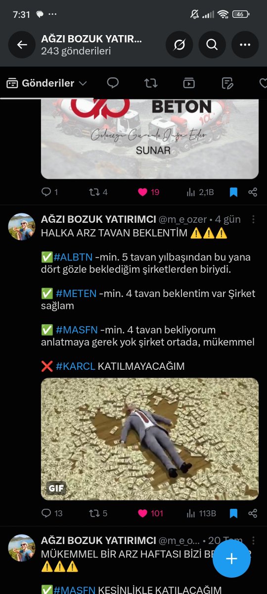 AĞZI BOZUK YATIRIMCI tweet media