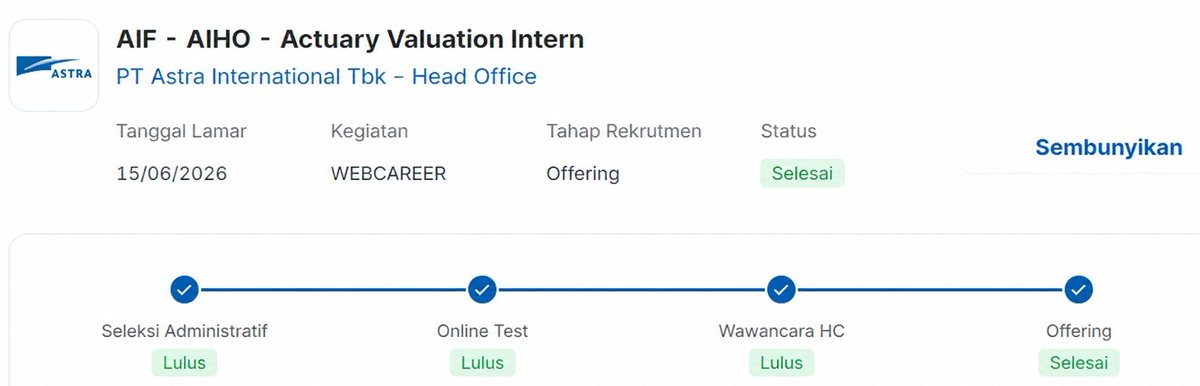 Puttr4aaa's tweet photo. Kaa??? Apply ajaa selagi kamu merasa dirii kamuu jago apply!!

liattt karna aku pede dan ngerasa jago tembus banyak

Malah lebih dari 5+ aku lolos, semangat ya https://t.co/5Lmx0JlfUK
