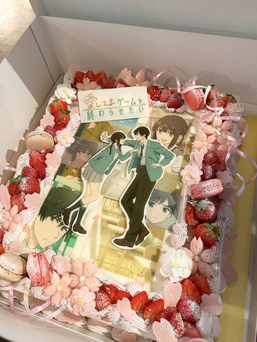 aishiterugame's tweet photo. 先日、TVアニメ「#愛してるゲームを終わらせたい」の打ち上げをいたしました🌸
改めて堂本先生、キャスト、スタッフ含めた関係者の皆様、そして作品を愛してくださっているファンの皆様ありがとうございました✨

引き続き「愛してるゲームを終わらせたい」への応援をよろしくお願いいたします！ https://t.co/q38eGDMn7b