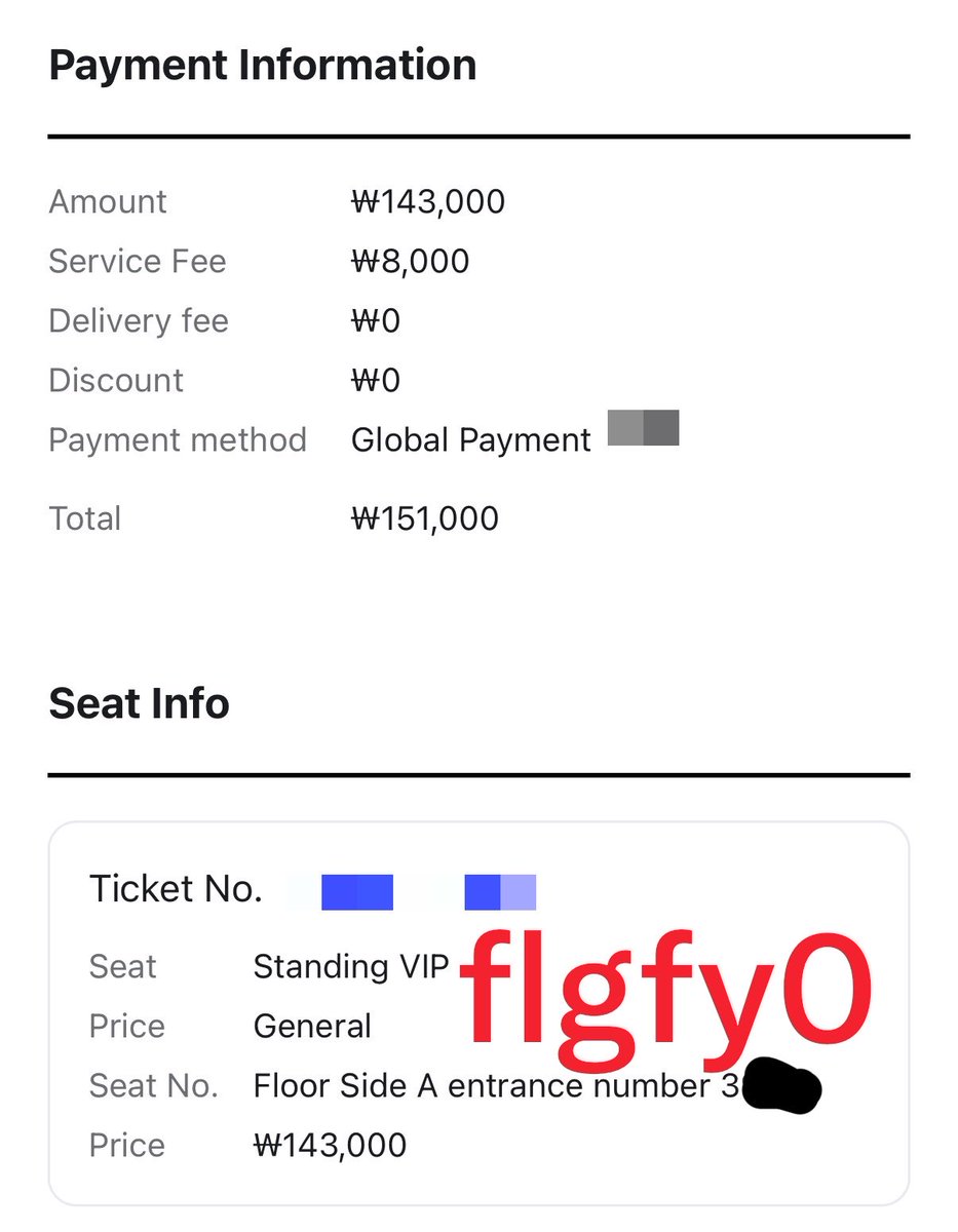 flgfy0's tweet photo. 실리카겔 콘서트 티켓 양도 합니다

9/27 (일) 막콘
스탠딩 VIP A구역 입장번호 3nn번

15만 원에 양도 합니다
외국인 티켓이라 당일 수령 후 전달합니다
카톡 교환 가능! DM주세요ㅠ

Silica Gel Asia Tour 〈Syn.THE.Size: Ballad of You〉 in Seoul https://t.co/JIYgRRi0it