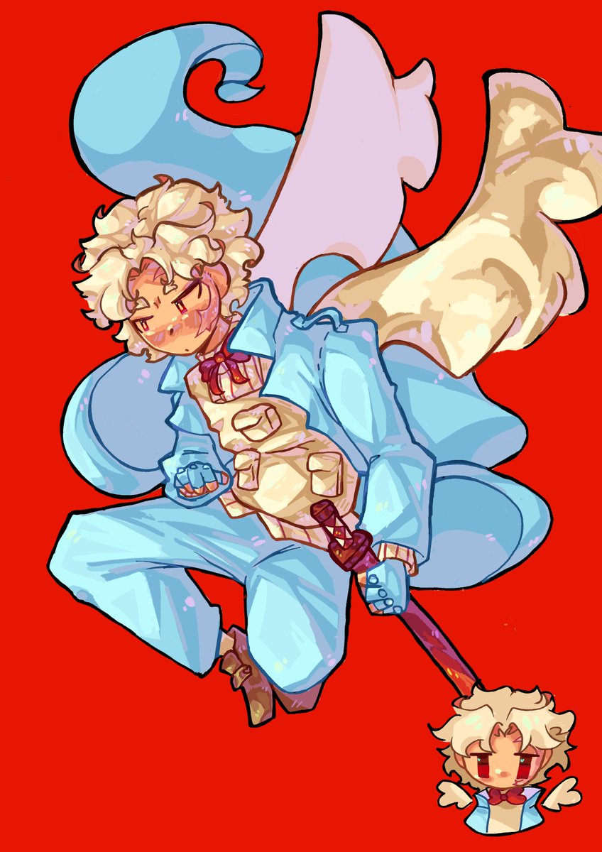Descansada13's tweet photo. SORRY if look dirty I made it on cellphone 
#CUPIDBACHI #Kagurabachi #Bachiart #Myart https://t.co/CHKpHJCQrU