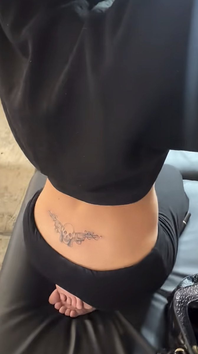 nbmbmluv's tweet photo. Nessa’s new Tramp stamp tattoo!! https://t.co/CJGxGxIZs4