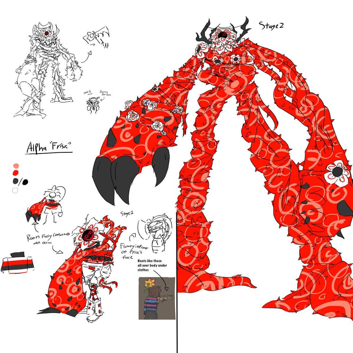 ThatJDSfeller's tweet photo. Fellvital (Canon) 
What if underfell went through similar events to Delta sans.
Lore is in the Google doc
https://t.co/i330VxE0Xa https://t.co/Lp8SAtF1Bm