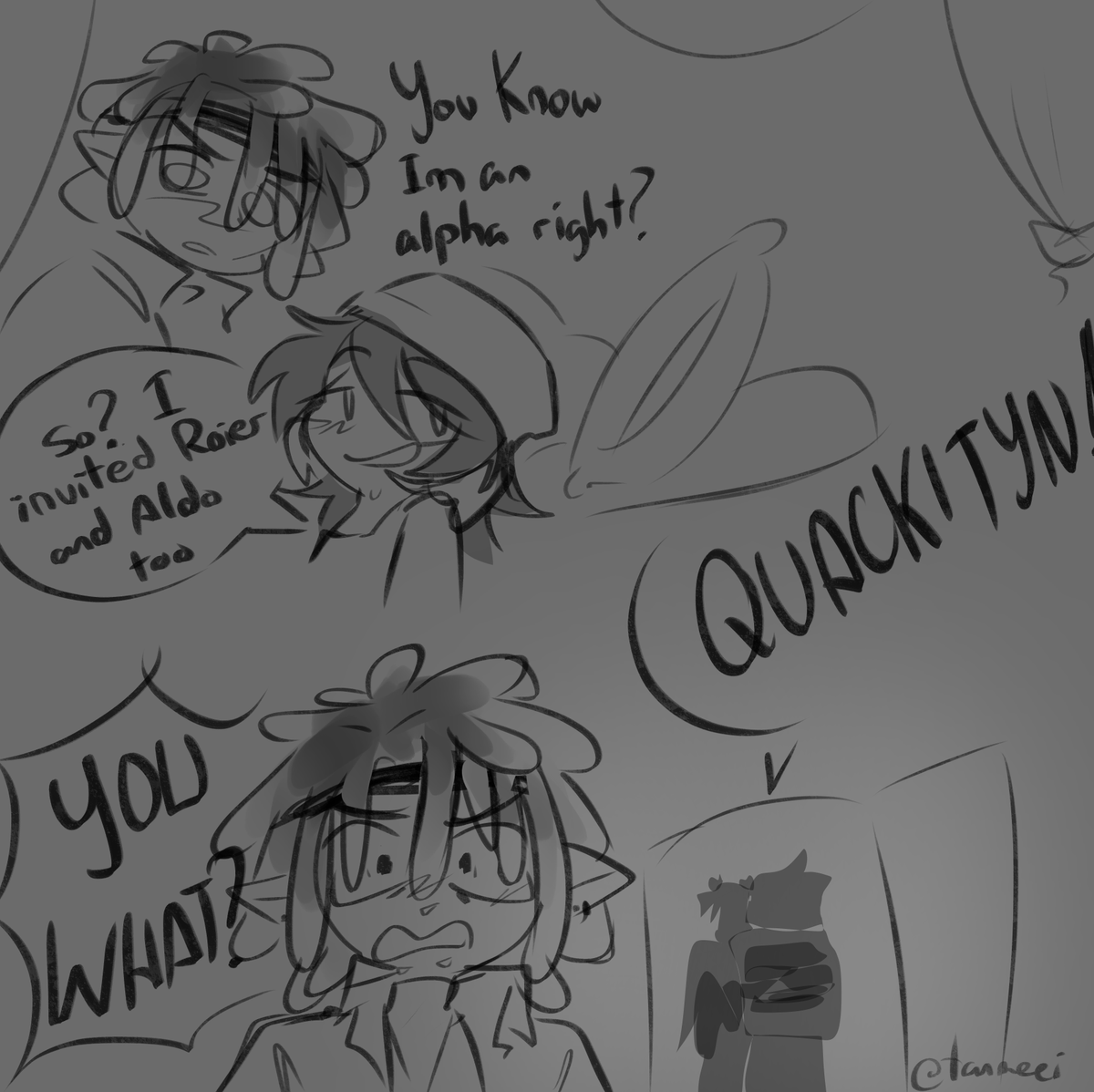 tanmeei's tweet photo. 1/??
Bueno, lo prometido es deuda, pero por pendejo terminará siendo un comic xdddd
primera parte como #naukosick omegaverse https://t.co/4g7zdyeK0f