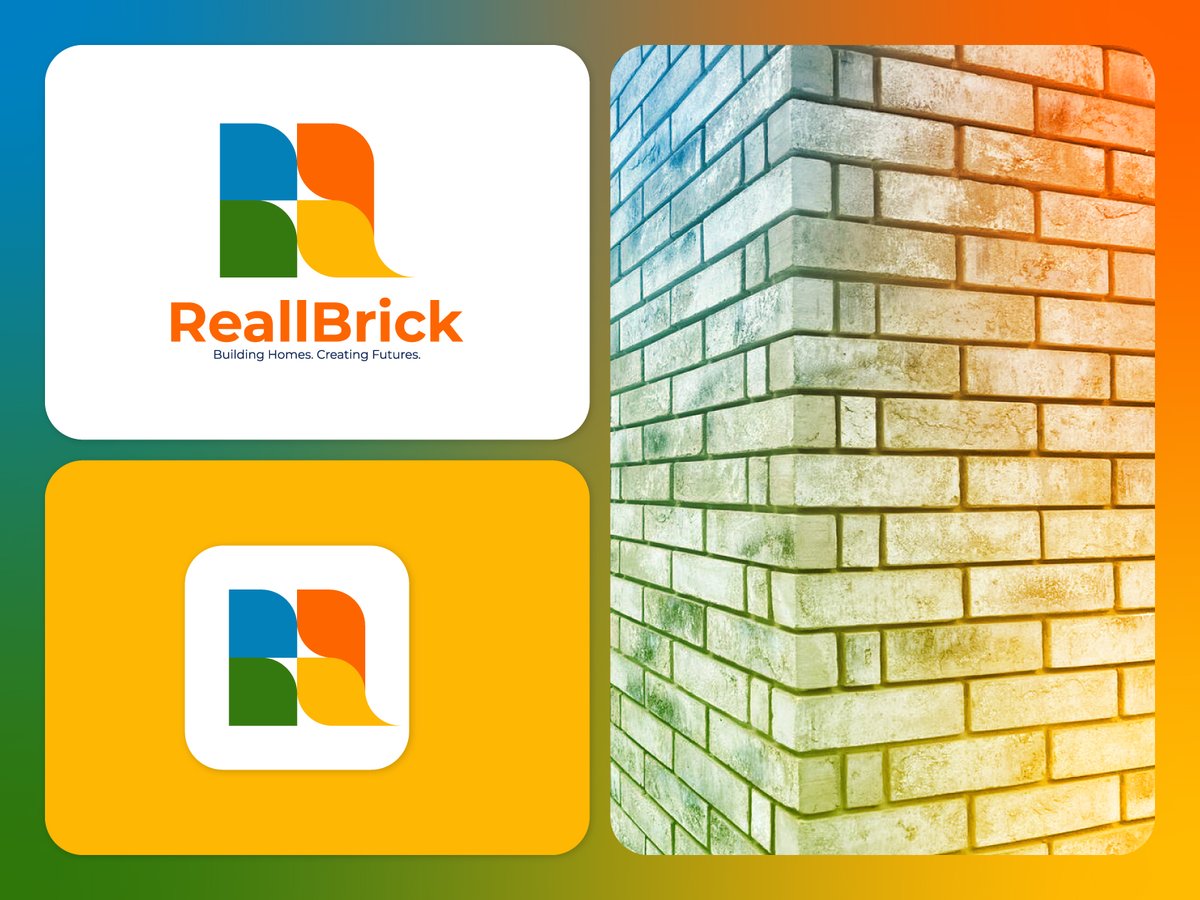 gdgaffar's tweet photo. ReallBrick – Modern real estate logo, architectural R letter

#reallbrick #realestatelogo #propertylogo #architecturallogo #constructionlogo #developerlogo #propertydeveloper #rletterlogo #geometriclogo #modernlogo #minimallogo #buildinglogo #realestatebranding #architecture https://t.co/lGuM2WTqZu