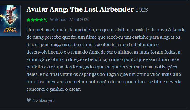 Gabriel57148343's tweet photo. Avatar Aang: The Last Airbender (Avatar Aang: O Último Mestre do Ar) Critica e Review: Acerta muito ate na nostalgia e erra pouco. https://t.co/D1UghdG07Q