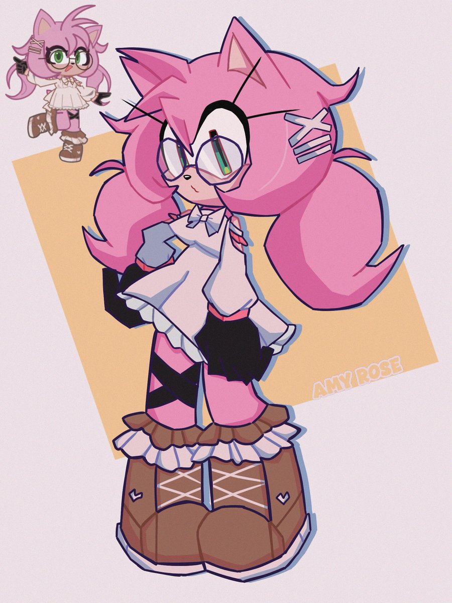 meiseki__'s tweet photo. what a mess I made 
#AmyRose #SonicTheHedghehog https://t.co/KxenE6D2yP