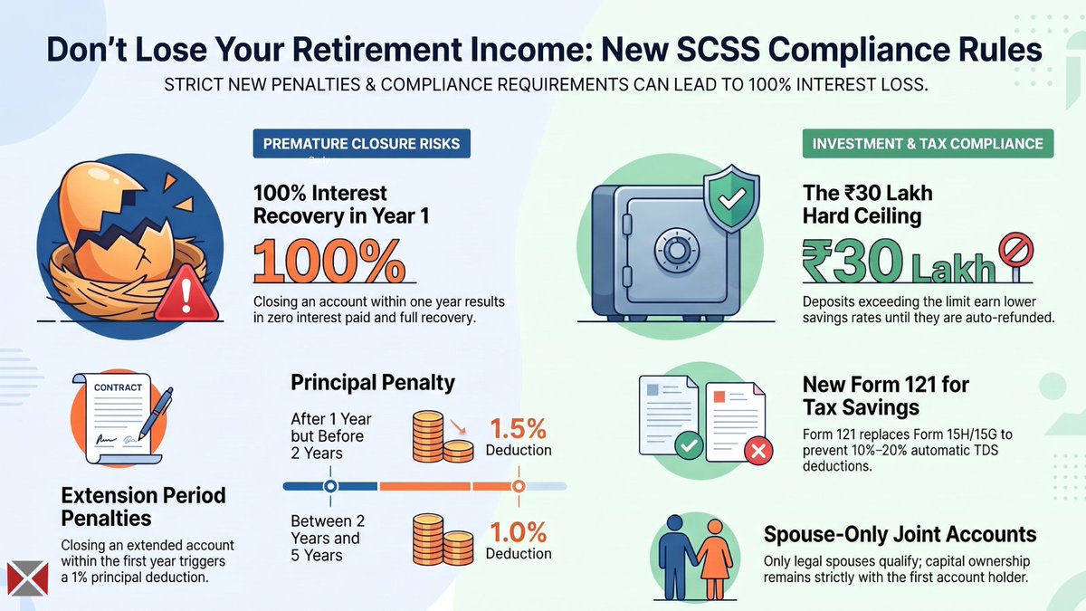 Xpertfinancein's tweet photo. SCSS RESTRUCTURING: The Hidden Rule That Will Wipe Out 100% of Your Interest! 
#InvestSmart #MoneyTips #MoneyMindset #FinancialLiteracy #TaxRelief #taxpayers #TaxPlanning #TaxTips #virałpost https://t.co/S7yGYBocYu