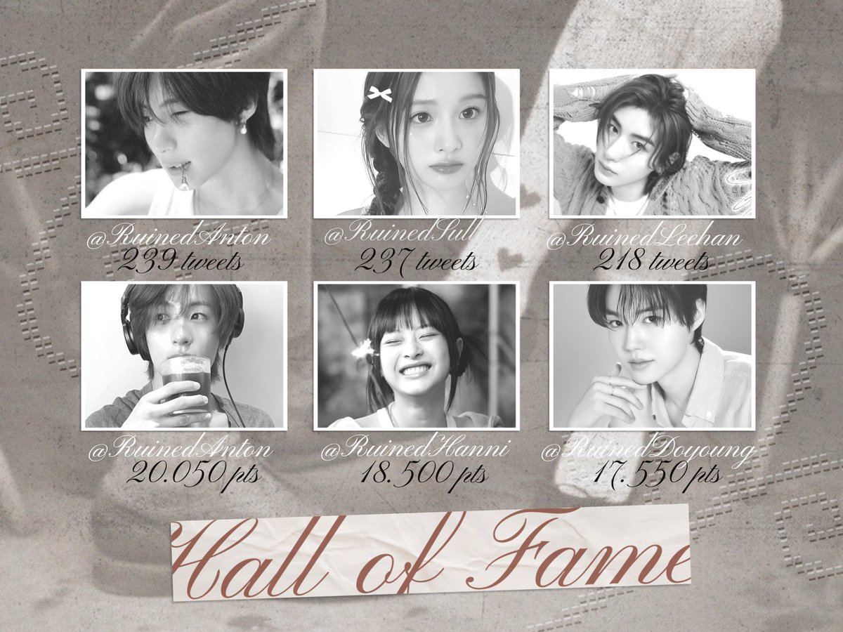 KissedByOmends's tweet photo. Congratulations to everyone who has earned a place within our Hall of Fame. May this achievement become proof that even the saddest stories can still create beautiful moments worth remembering https://t.co/gjBDgpLjpl