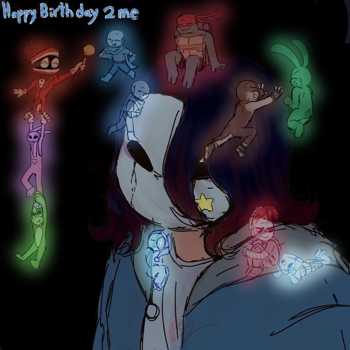 Artistic_Hoppy's tweet photo. 🎂 🎉  
#tadccaine #tadcjax #tadcribbit #rottmntraph #swapsans #hoppyhopscotch #shrimpo #finnthefishbowl #FretCoco #Sblue #dandysworldastro https://t.co/4I0JGYmnFF