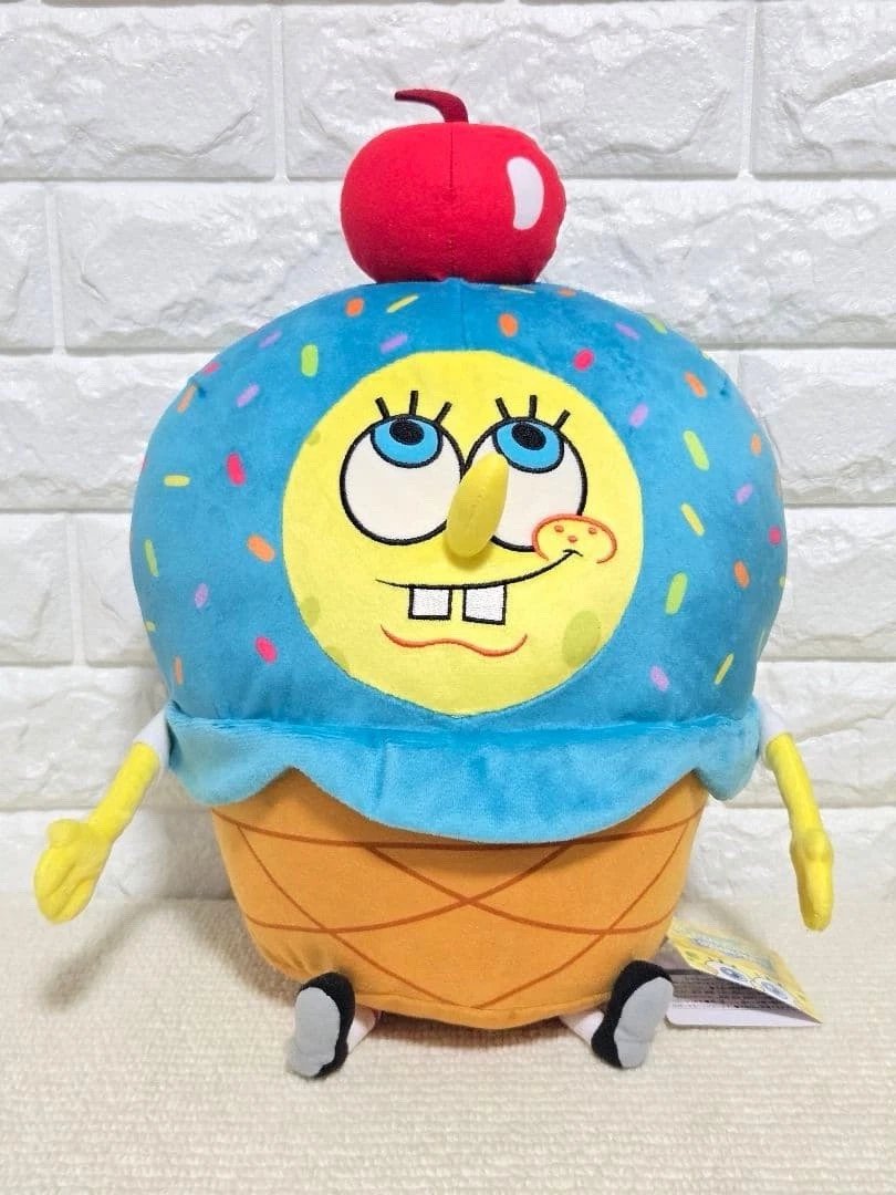ArtofSpongeBob2's tweet photo. A super cute Japan exclusive plush of SpongeBob as ice cream https://t.co/UIHMHWIszN