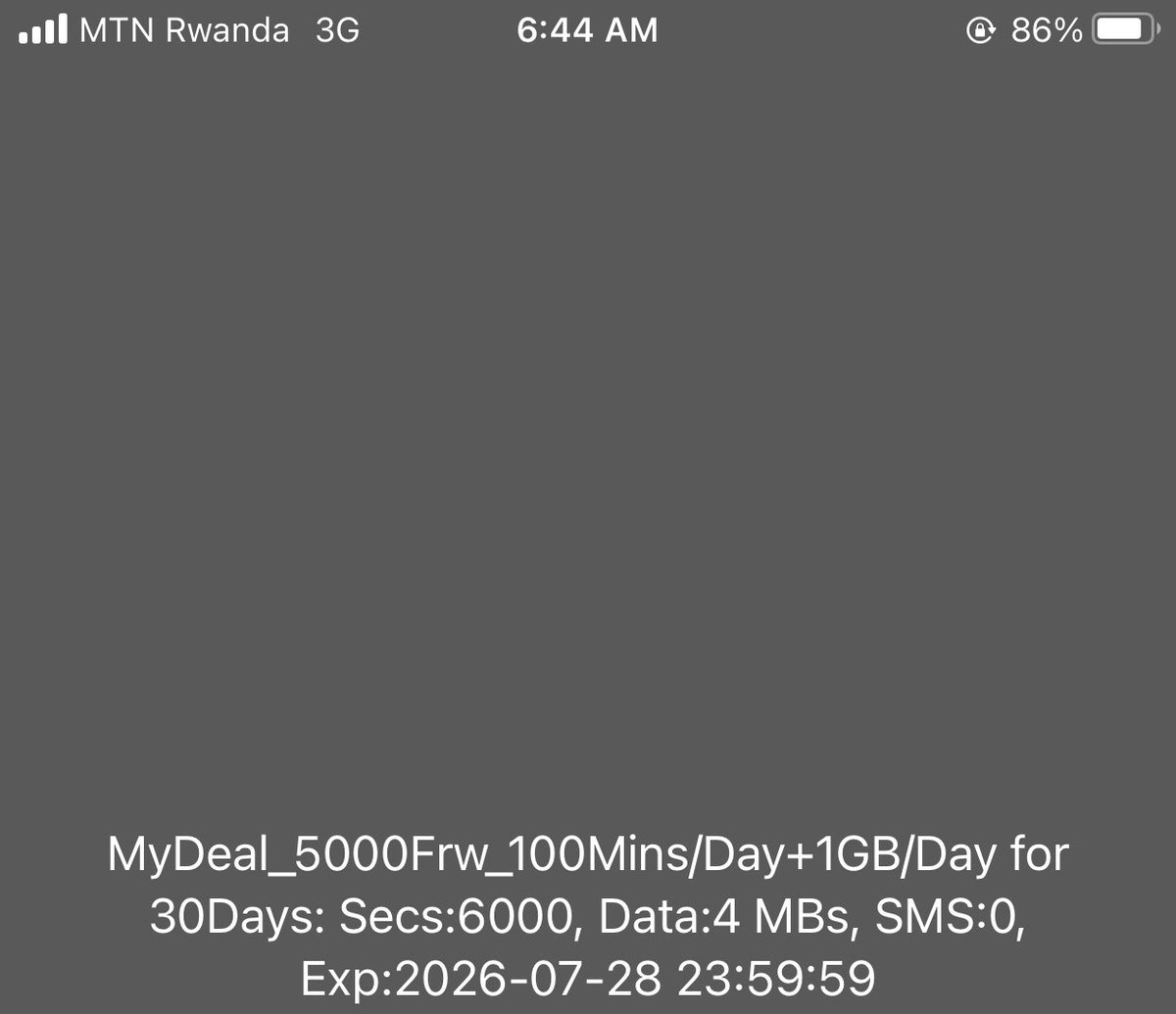 NFasassi's tweet photo. @MTNRwanda kuki mutubahiriza ibyo muba mwijeje aba clients banyu kandi babyishyuriye njye naguze monthly internet bundle ku itariki 29/06/2026 igomba kurangira 28/07/2026 23:59 none mwayiharitse mbereho 1 day @RURA_RWANDA @oswaki https://t.co/VsgHYQ9IQR